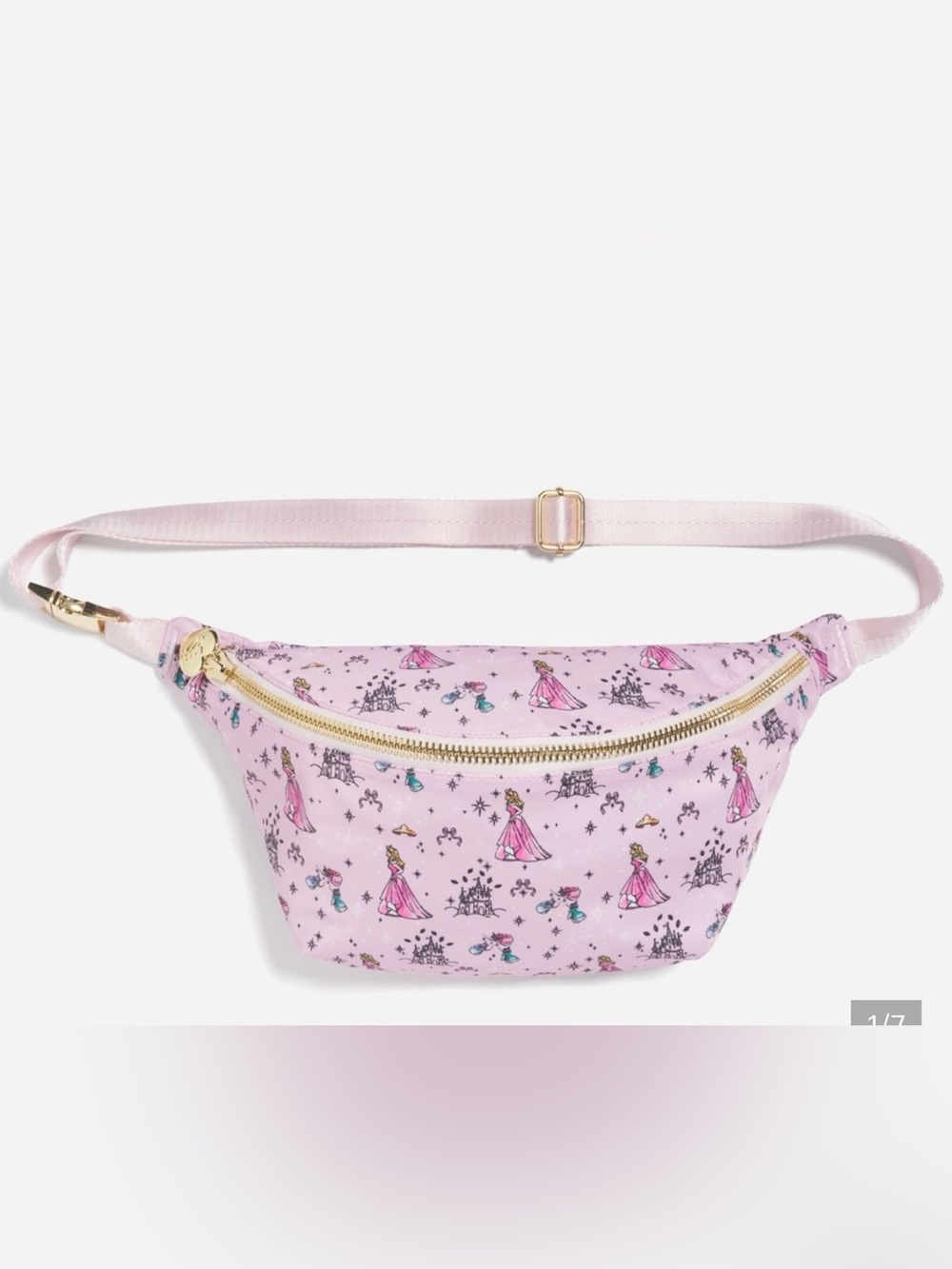 2026 SCL Disney Aurora Princess JUMBO Fanny Pack with Gold Zipper